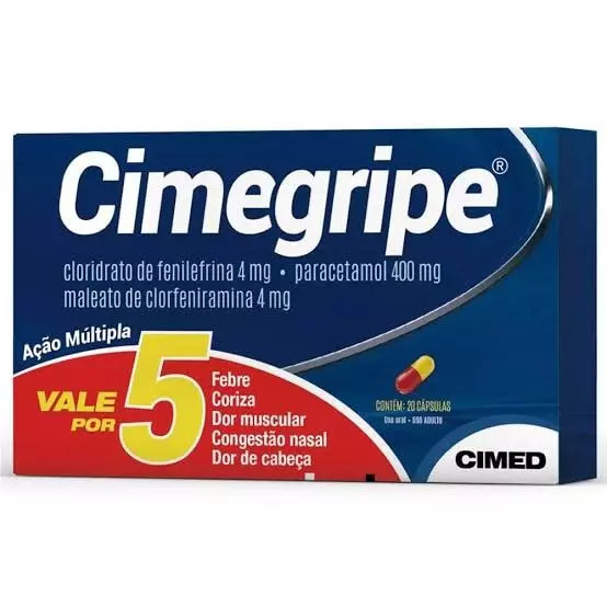 Cimegripe 20 caps.